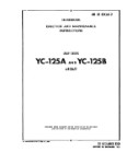 Northrop Aircraft Inc. YC-125A, B 1950 Erection & Maintenance Instructions (part# 01-15CAA-2)