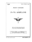 Republic Aviation P-47G 1942 Parts Catalog (part# 01-65BH-4)