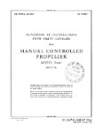 Beech R002 Manual Controlled Prop Handbook of Instructions With Parts Catalog (part# 03-20G-1)