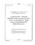 Hamilton Standard Constant Speed Propeller Governor Parts Catalog With Instructions (part# 03-20CA-1)