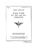 Bell P-400, P39, D1, D2, K1 Series 1943 Illustrated Parts Catalog (part# 01-110F-4)